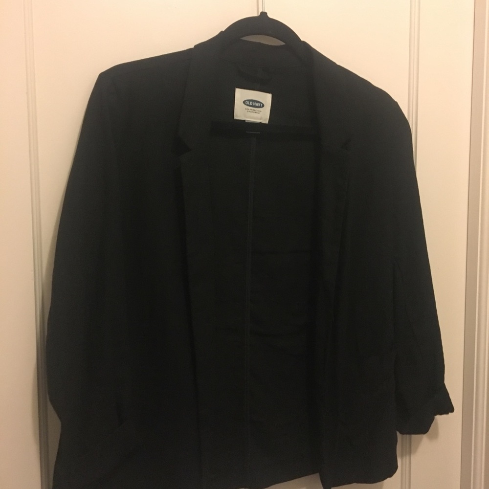 Black Linen Blazer Size XS
